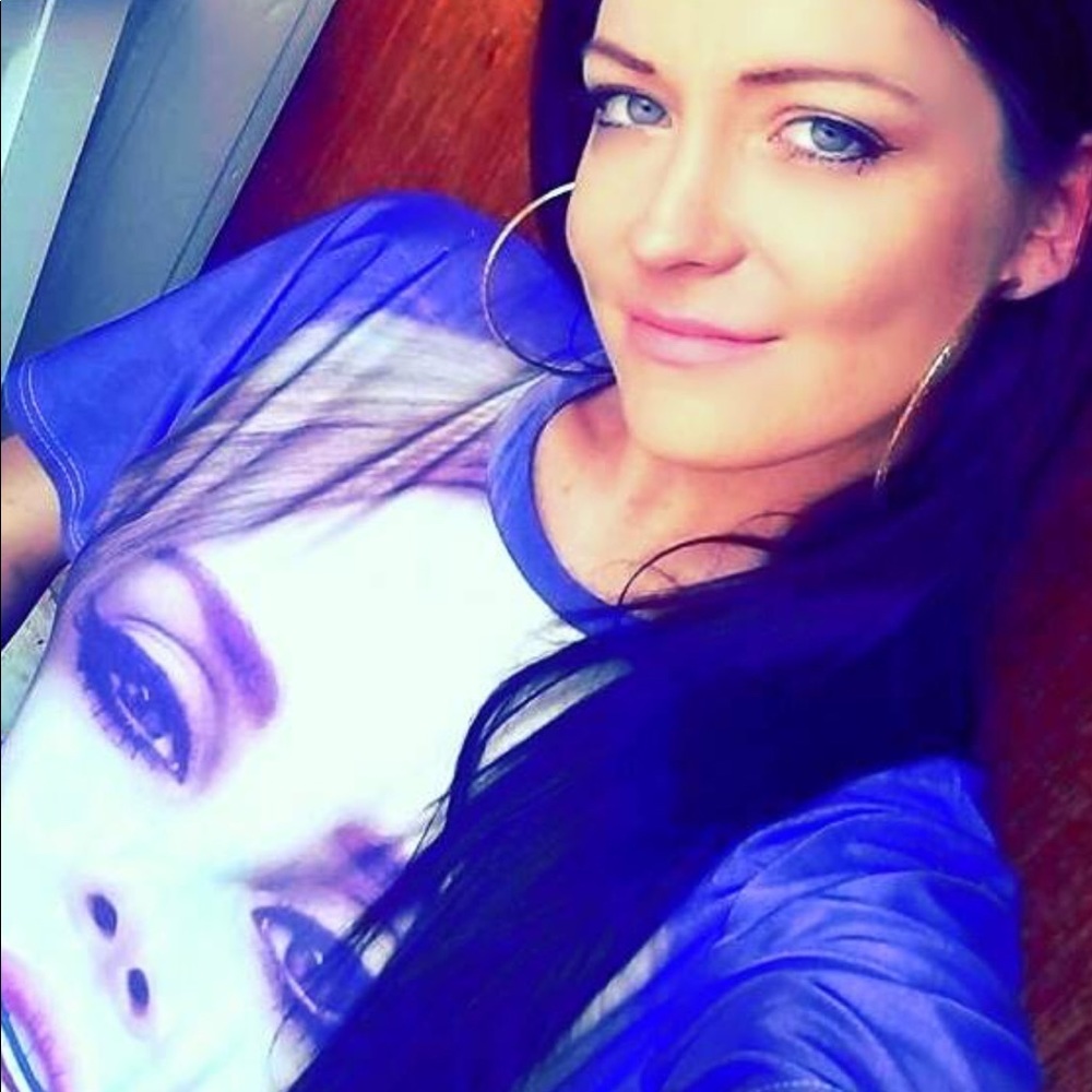 Women’s Purple ROSES Lana Del Rey T- Shirt Small